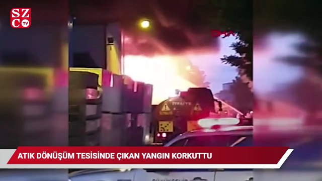 Ankara'da atık dönüşüm tesisinde çıkan yangın korkuttu