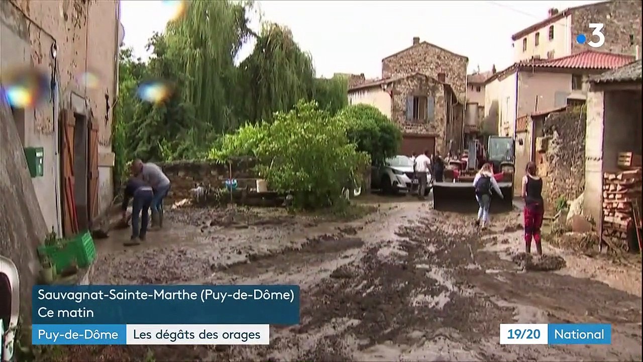 Puy-de-Dôme : dans le village de Sauvagnat-Sainte-Marthe, des maisons dévastées par une coulée de boue