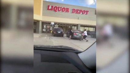 SUV Crashes into Liquor Store in Texas