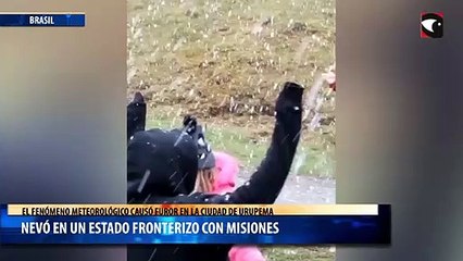 Nevó en un estado fronterizo con Misiones