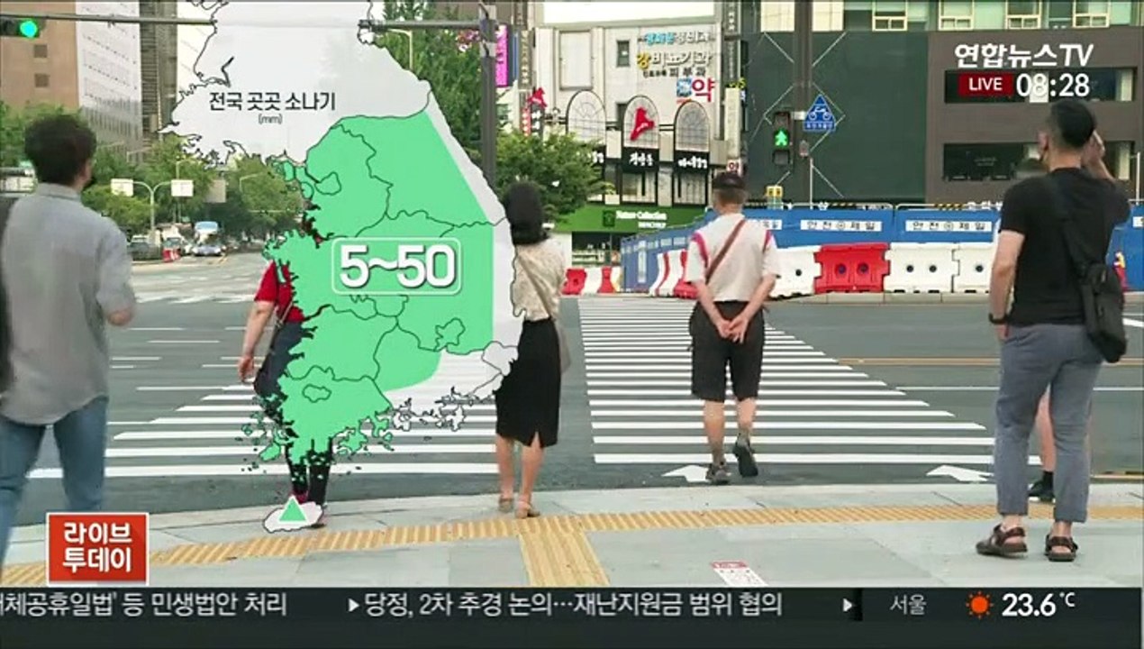 [날씨] 전국 곳곳 요란한 소나기…한낮 30도 안팎 더위