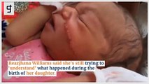 صدمة: طفلة تولد بجرح ضخم في وجهها والسبب