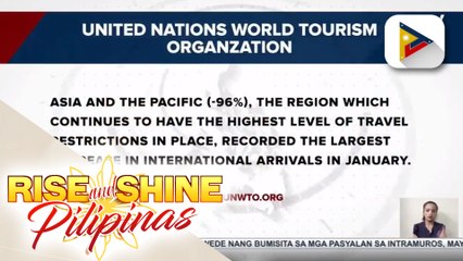 Turismo, isa sa pinakamalubhang naapektuhan ng pandemya