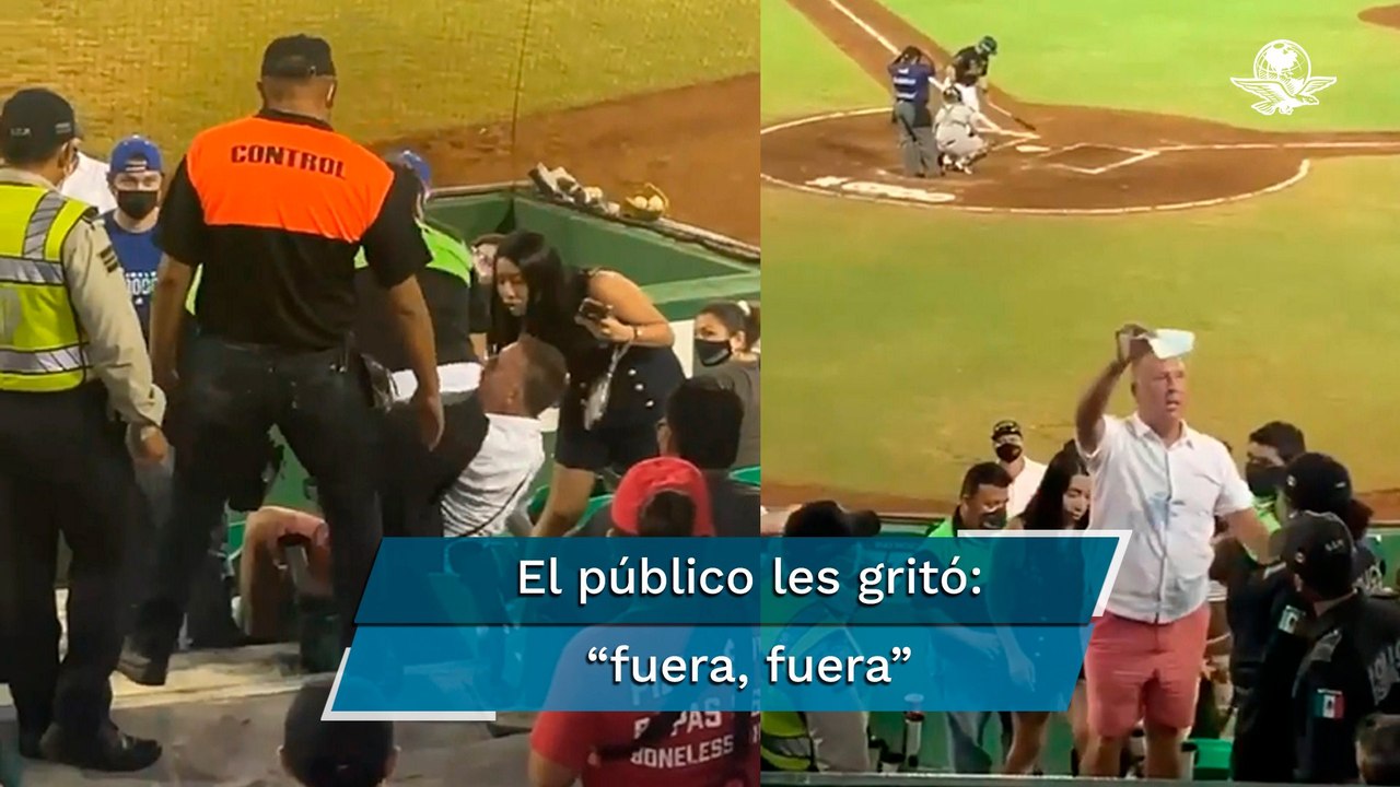 Sacan a pareja de estadio de béisbol por negarse a usar cubrebocas en Yucatán