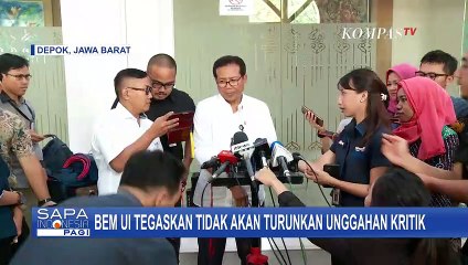 BEM UI Tegaskan Tidak akan Turunkan Unggahan Kritik