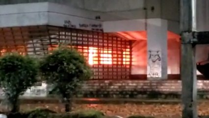 Manifestantes arremetieron con fuego contra Palacio de Justicia en Facatativá