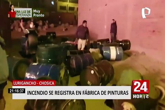 Chosica: incendio de grandes proporciones consumió almacén de pinturas