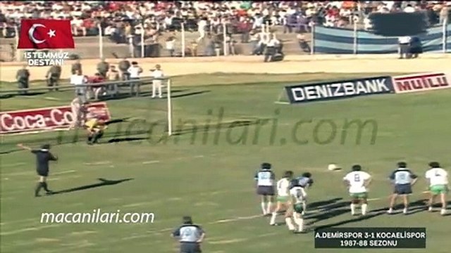 Adana Demirspor 3-1 Kocaelispor [HD] 04.10.1987 - 1987-1988 Turkish 1st League Matchday 6