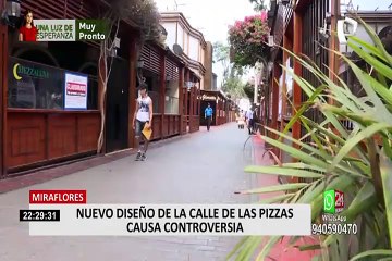 Miraflores: vecinos se mostraron en contra del nuevo rostro del pasaje San Ramón