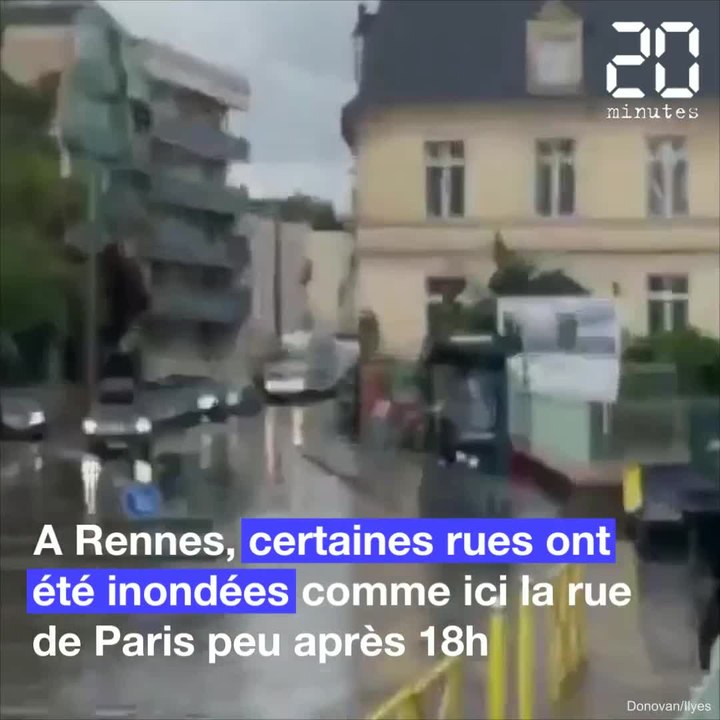 Un violent orage s'abat sur Rennes et provoque des inondations