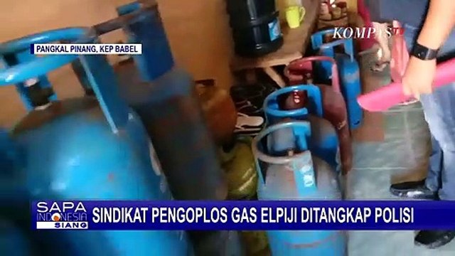Curang, Pria Ini Oplos Isi Gas Elpiji 3 Kg ke Elpiji Ukuran 12 Kg