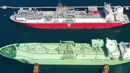 Ertuğrul Gazi'ye ilk sıvı doğal gaz nakli başladı