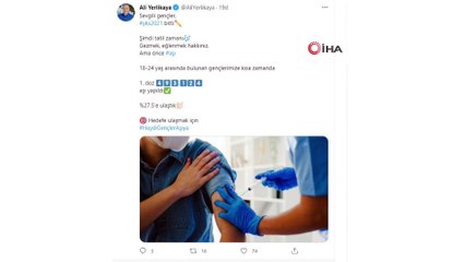 İstanbul Valisi Ali Yerlikaya’dan gençlere aşı çağrısı