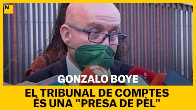 Gonzalo Boye afirma que el procediment al Tribunal de Comptes és una presa de pèl