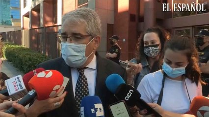 Declaraciones del abogado de Puigdemont y de Homs a su llegada al Tribunal de Cuentas