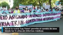 Así es la nueva ‘Ley Trans’: permite el cambio de sexo desde los 14 años sin informes médicos