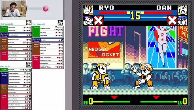 (NeoGeo Pocket Color) SNK vs. Capcom MotM - 29 - Team Mode - Mighty Trio - Lv Gamer