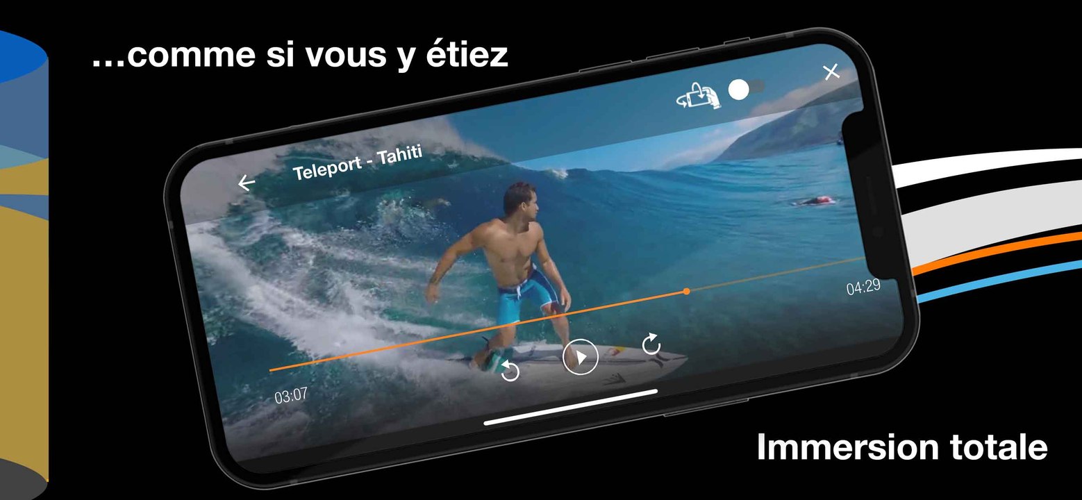 Immersive Now et TV d'Orange VR - les deux applications immersives d'Orange