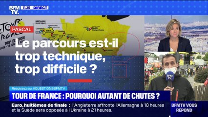 Pourquoi y a-t-il autant de chutes sur le Tour de France ? - BFMTV répond à vos questions