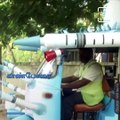Chennai Artist Designs Auto With Syringes To Create Vaccine Awareness