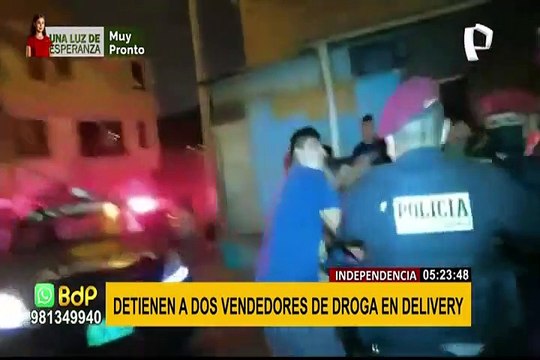 Independencia: detienen a dos presuntos vendedores de droga por delivery
