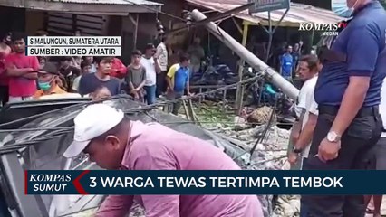 Download Video: 3 Warga Tewas Tertimpa Tembok Roboh di Simalungun