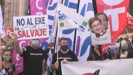 Segunda jornada de huelga en CaixaBank por los despidos forzosos