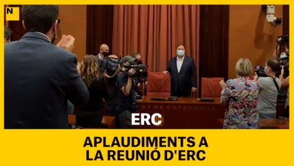 Aplaudiments a la reunió d'ERC