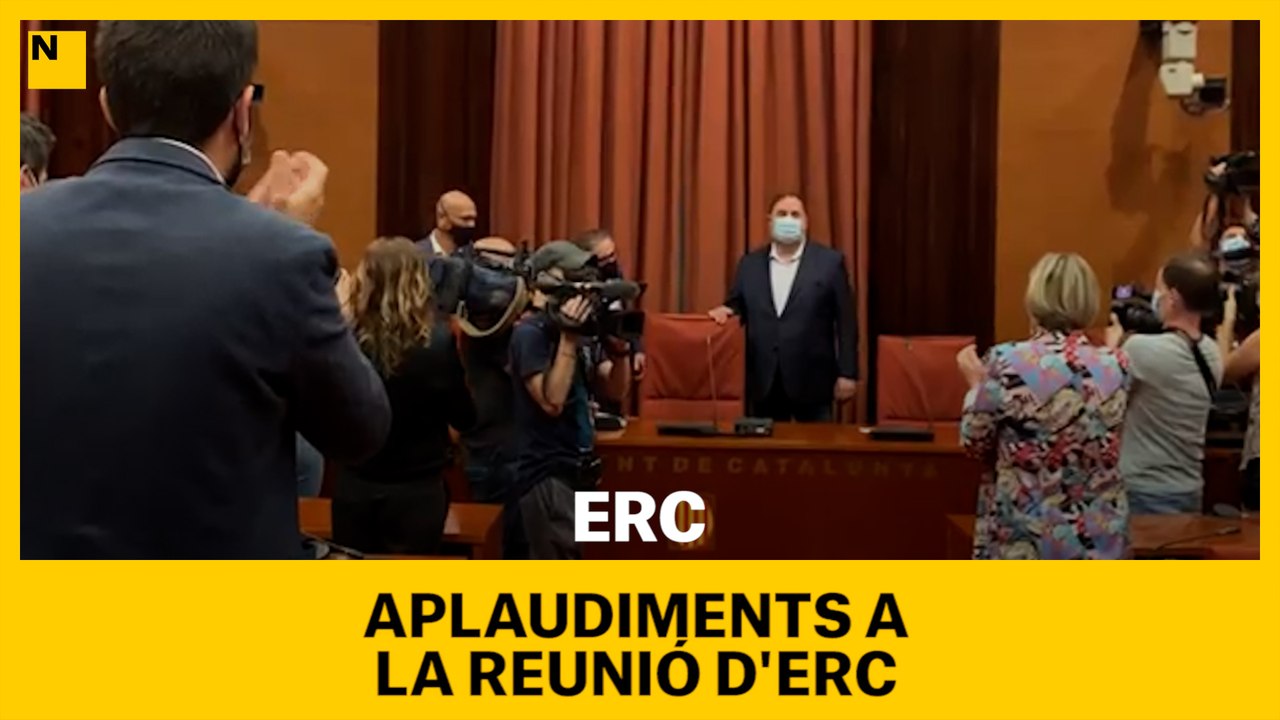 Aplaudiments a la reunió d'ERC