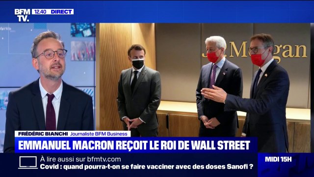 Finances: Emmanuel Macron reçoit le pdg de JP Morgan, le roi de Wall Street