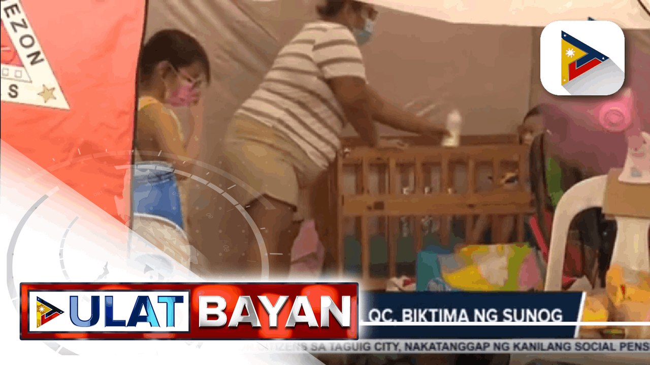Ilang pamilya sa Proj. 6, QC, biktima ng sunog; Nasa 100 pamilyang nadamay sa sunog, pansamantalang naninirahan sa covered court ng Proj. 6