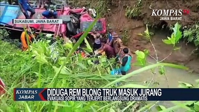 Dramatis! Evakuasi Korban Laka Tunggal Masuk Jurang