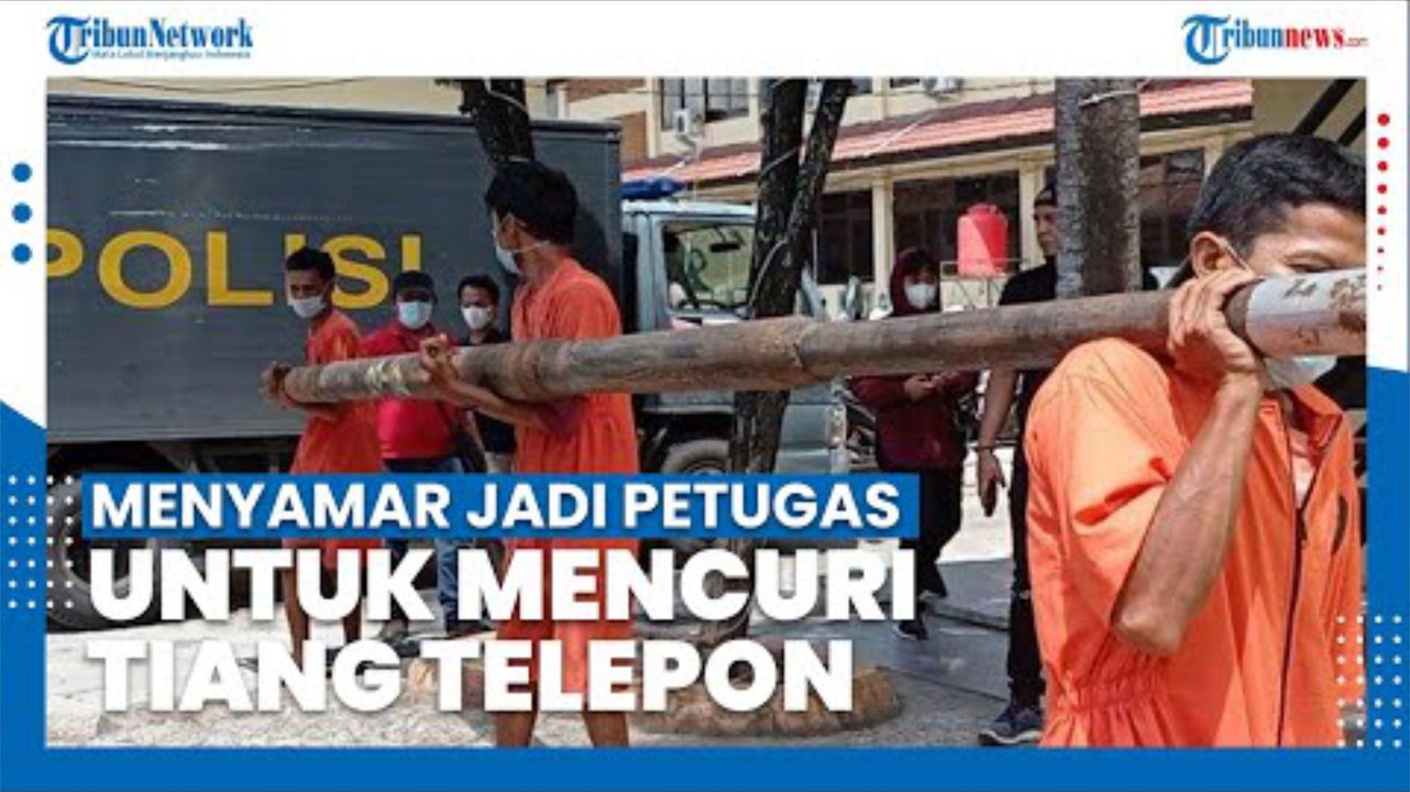 3 Orang Menyamar Jadi Petugas Untuk Curi Tiang Telepon, Tunjukkan Dokumen Kerja