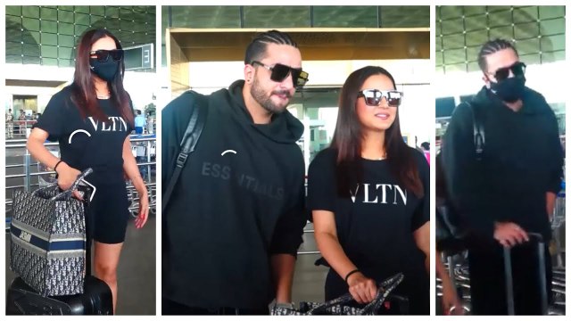 Aly Goni With Jasmin Bhasin & Family Snapped At The Airport