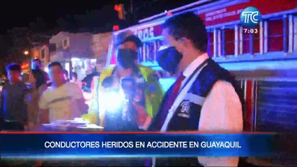 Terrible accidente de tránsito en el sur de Guayaquil