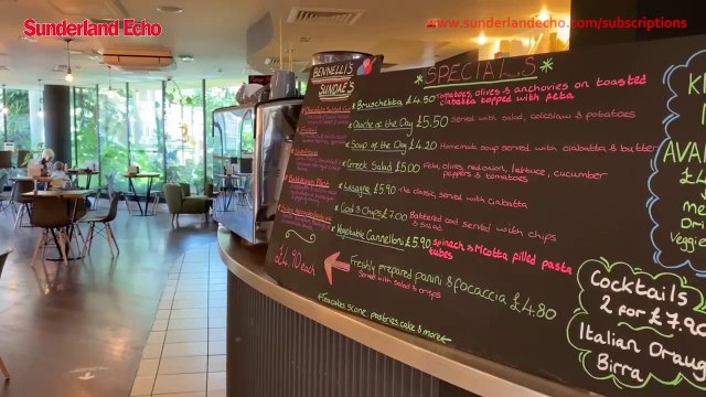 Bennelli's coffee shop at Sunderland Museum and Winter Garden