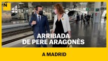 Arribada de Pere Aragonès a Madrid