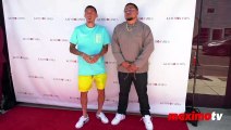 LA Rappers Feefa and MasFortuna “Keith And James” Beverly Hills Grand Opening Red Carpet Fashion