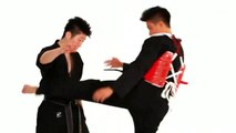 19-Hop Step Roundhouse Kick Defense - Taekwondo Training