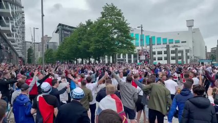 Angleterre - Allemagne : les fans présents en nombre à Wembley
