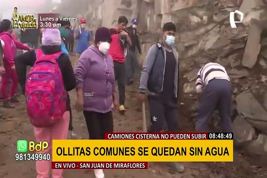 SJM: ollas comunes no pueden funcionar hace varios días por falta de agua