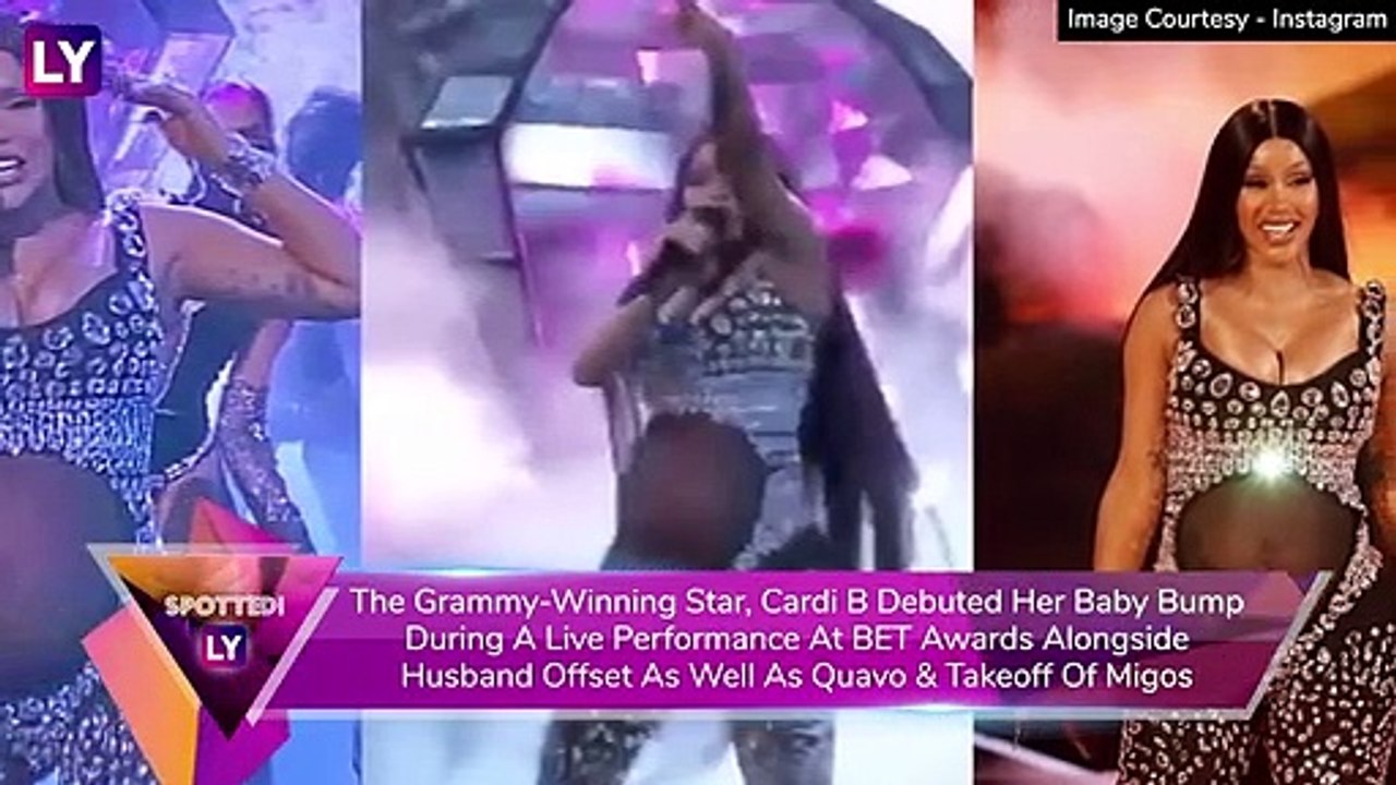 BET Awards: Cardi B Shows Baby Bump; Megan Thee...