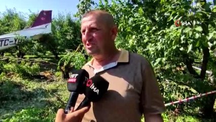 Uçak düşen bahçenin sahibi: "Ben geldiğimde yaralıların durumu iyiydi"