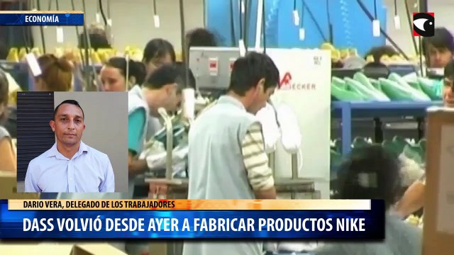 Dass volvió desde ayer a fabricar productos Nike, y en lo que va del año reincorporaron a 180 trabajadores
