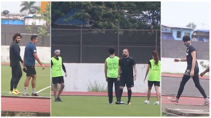 Arjun Kapoor, Ibrahim Ali Khan, Bunty Walia & Other Celebs Snapped Playing Football