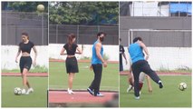 Disha Patani & Tiger Shroff Spend Their Sunday Evening Playing Football With Other Celebs