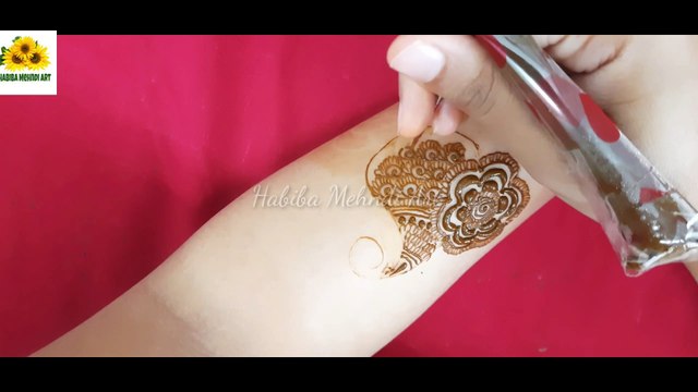 mehndi design - Arabic bridal full hand henna mehndi design - front hand mehndi - Habiba Mehndi Art