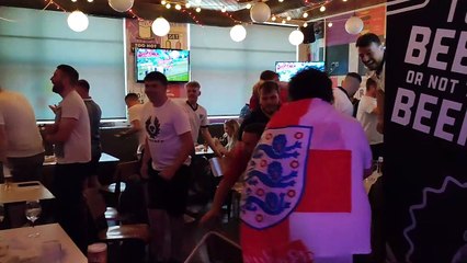 Fans celebrate as England beat Germany in Euro 2020