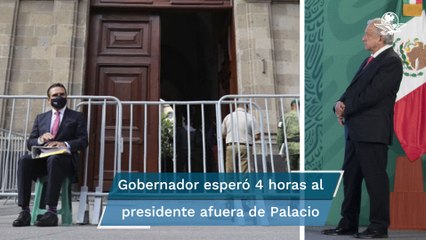 Tenemos 4 horas frente a Palacio Nacional, espero que el presidente nos reciba: Aureoles