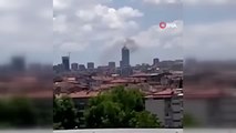 Son dakika haber: Başkent'te 25 katlı binada yangın